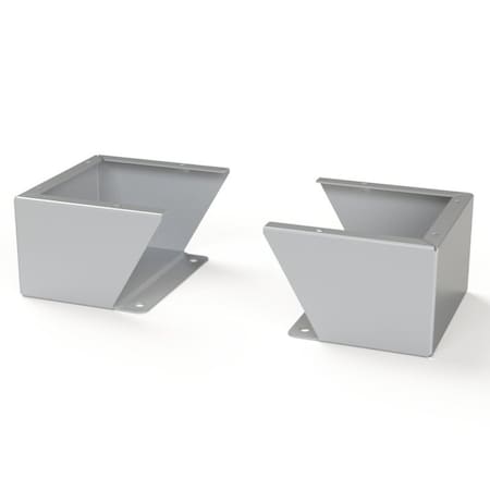 Saginaw Control & Engineering Floor Stand Kit, 6 in. H x 10 in. W x 9.12 in. L, Carbon Steel, 1 PR SCE-FK0610